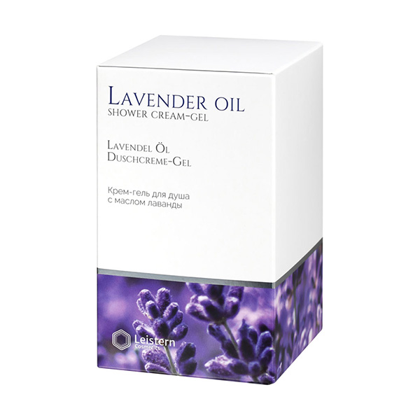 Leistern Cosmetics, Крем-гель для душа с маслом лаванды, Lavender oil shower cream-gel