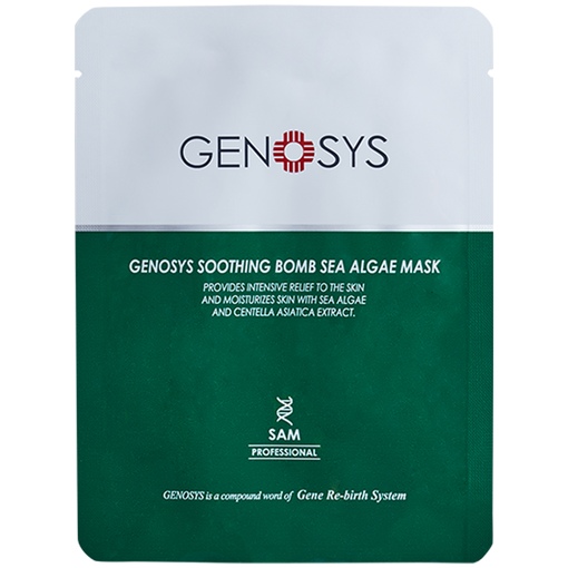 Genosys, Маска с морскими водорослями, Soothing Bomb Sea Algae Mask, 1 шт