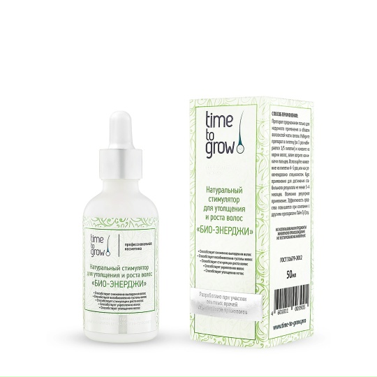 Time To Grow, Натуральный стимулятор для утолщения и роста волос , Био-энерджи