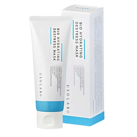 Usolab, Маска антистресс противоочтечная, Bio Hydrating Destress Mask, 100 мл