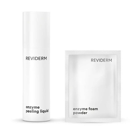 Reviderm, Энзимная пудра пилинг, Enzyme foam powder, 20 х 1г