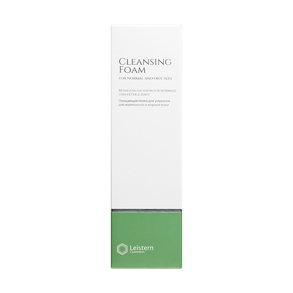 Leistern Cosmetics, Очищающая пенка для умывания, Cleansing Foam for normal and oily skin, 170 мл