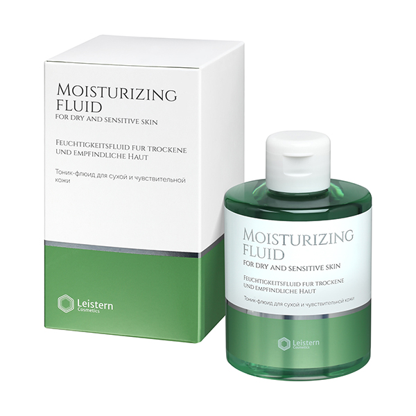 Leistern Cosmetics, Тоник-флюид для сухой и чувствительной кожи, Moisturizing fluid Leistern, 300 мл