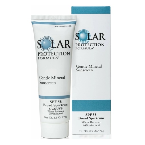 Tizo, Крем солнцезащитный минеральный для чувствительной кожи, Solar Protection Formula SPF 58, 70 г