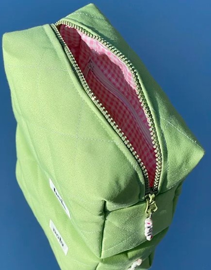 BOJA, Косметичка Джинсовая MATCHA LATTE Средняя