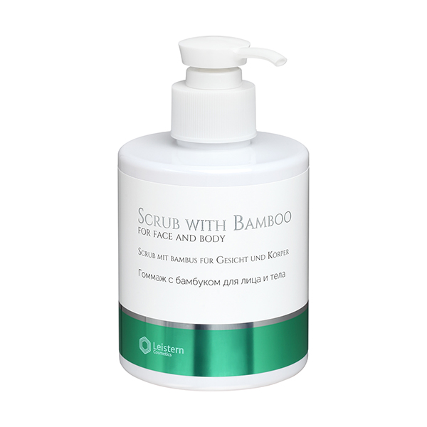 Leistern Cosmetics, Гоммаж с бамбуком для лица и тела, Scrub with Bamboo for the face and body, 300 мл