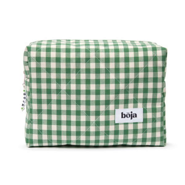 BOJA, Косметичка Клетка ТЕМНО-ЗЕЛЕНАЯ Средняя
